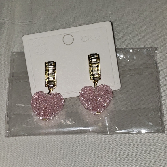 Rock Candy Heart Earrings - Picture 3 of 5